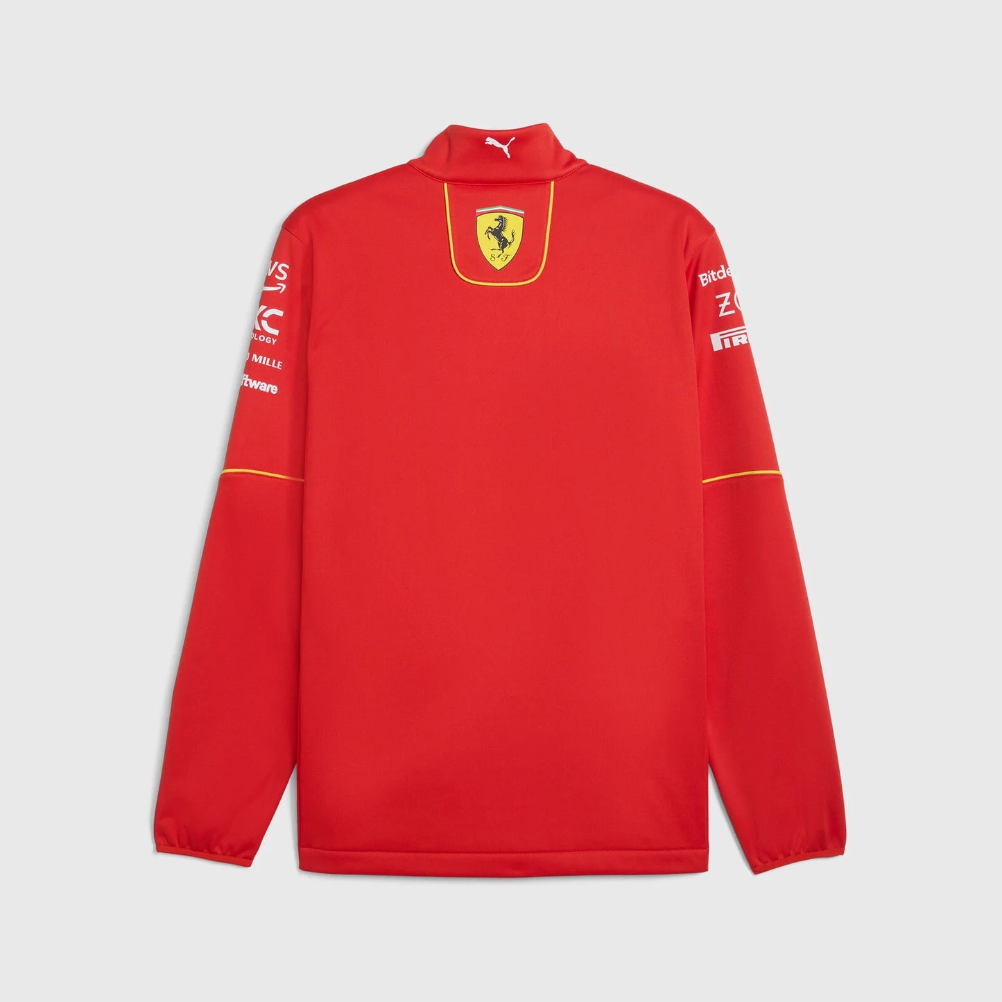 Scuderia Ferrari F1 2024 Team Softshell Jacket. (Ferrari F1 t-shirt, neck gator & Bag.)
