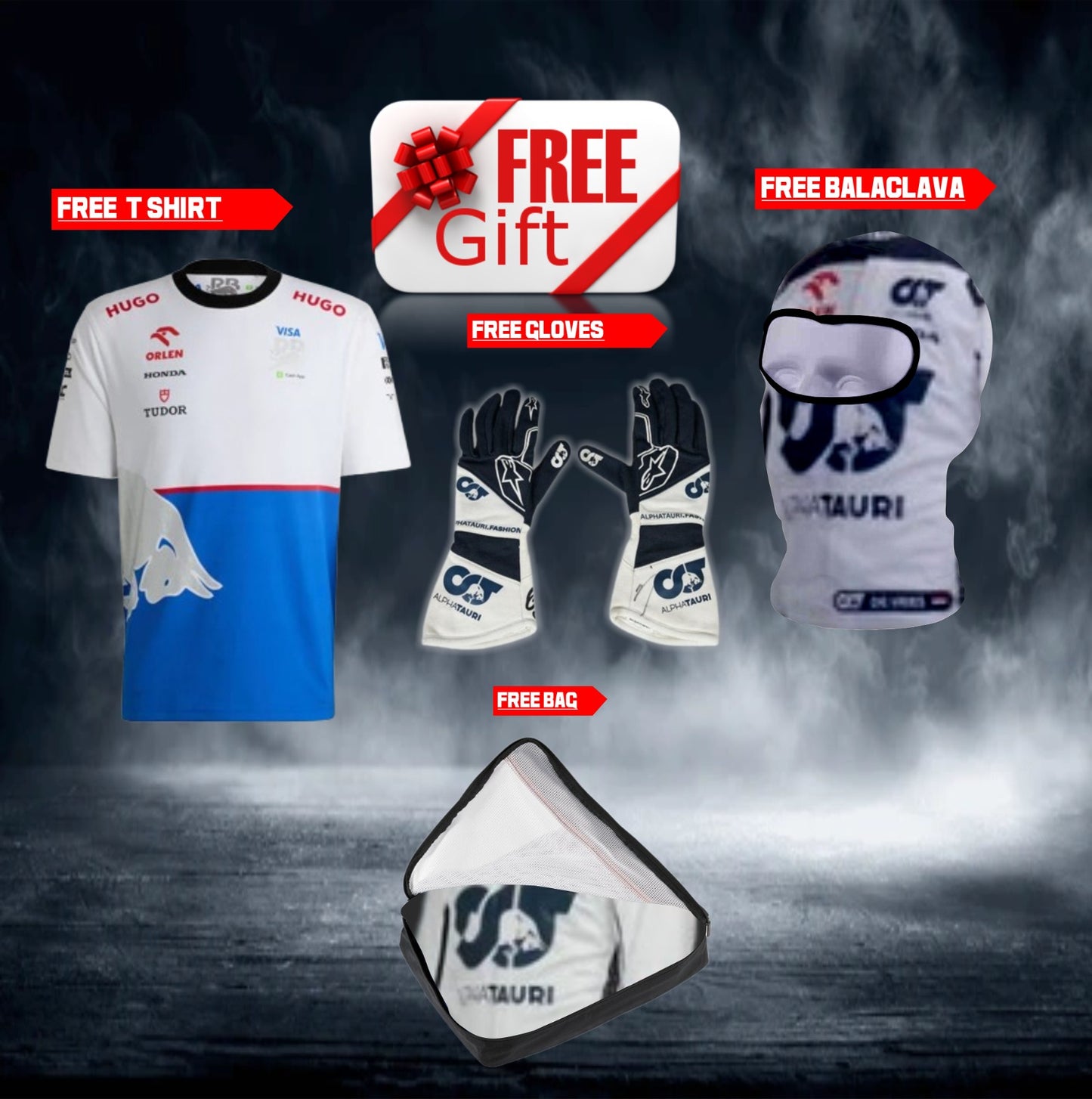 2024 go karting suit Nyck de Vries, Alphatauri race suit