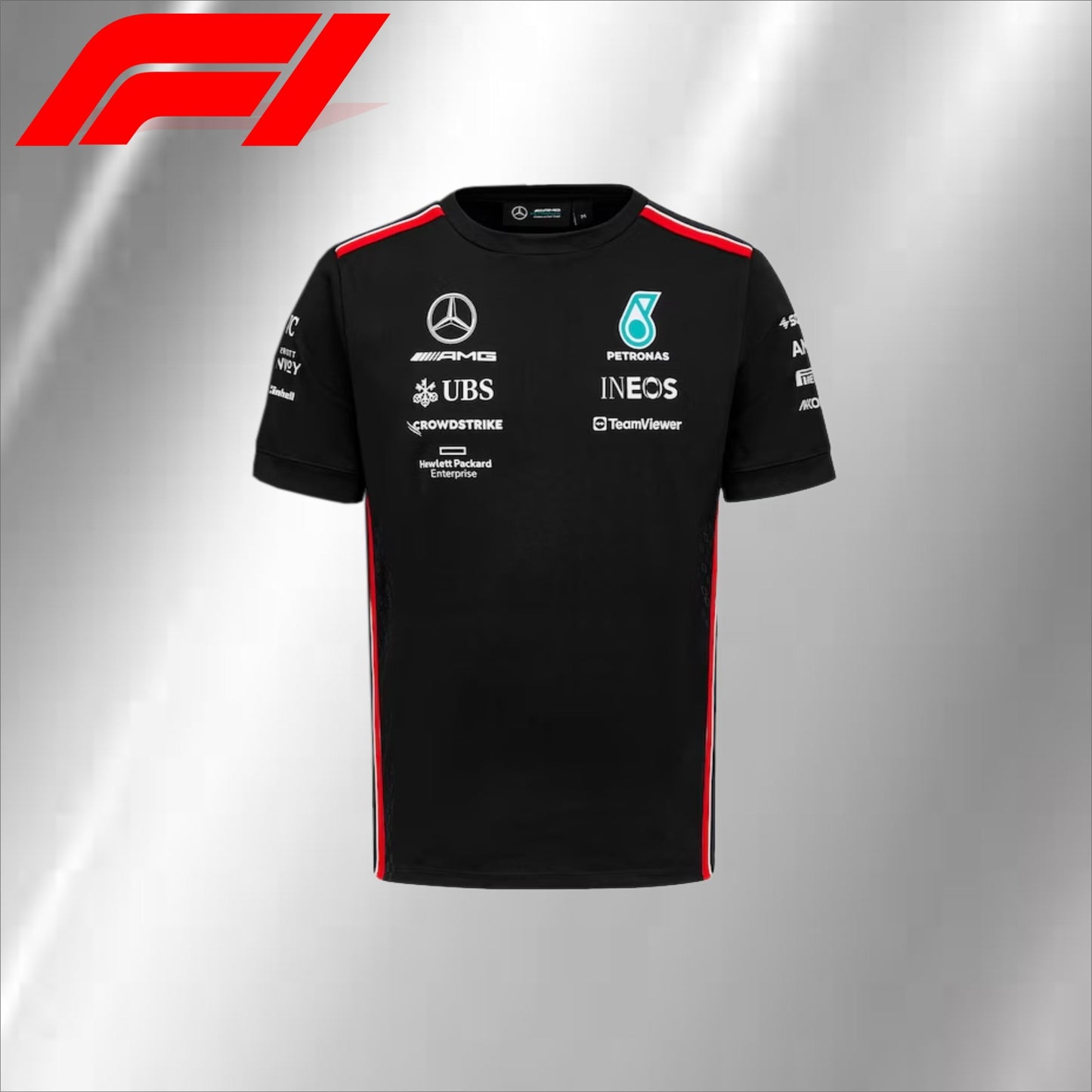 2024 Lewis Hamilton AMG F1 jacket, F1 free t-shirt, free neck gator, free bag.