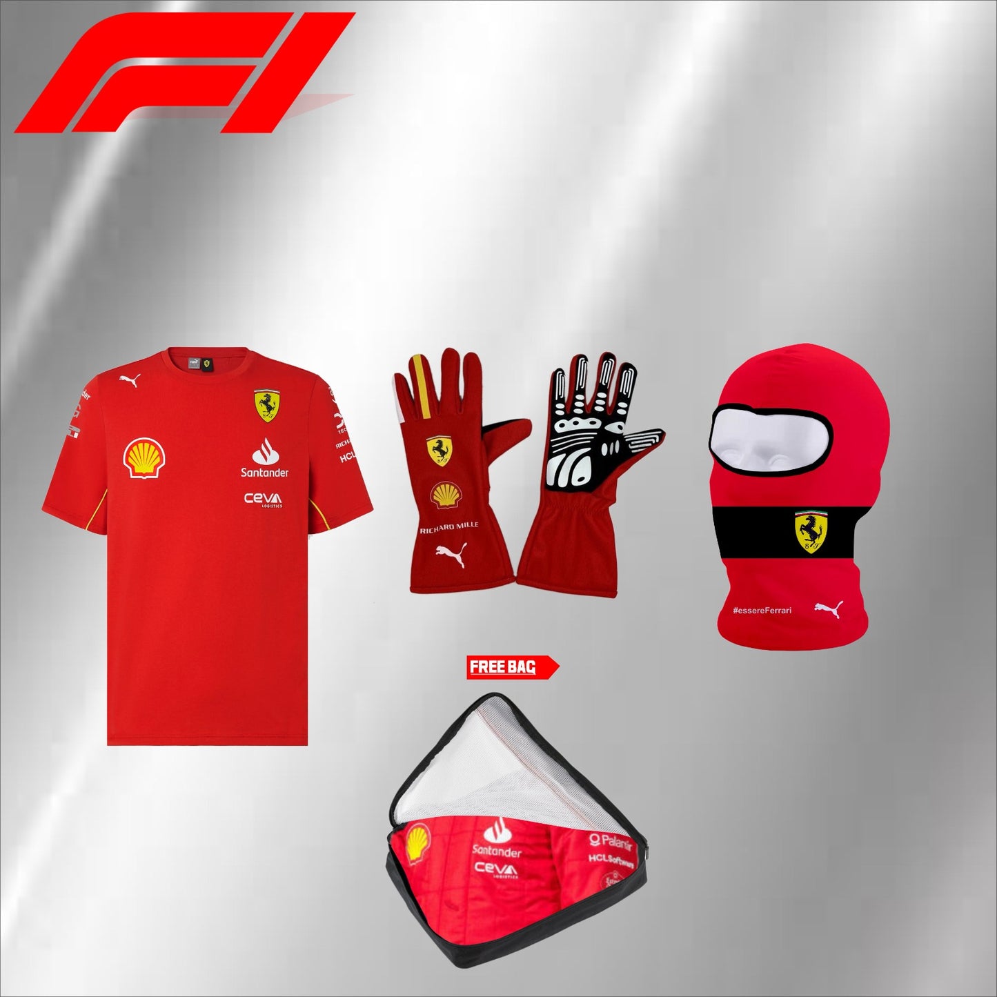 2024 go karting suit Ferrari charles leclerc and scuderia race suit