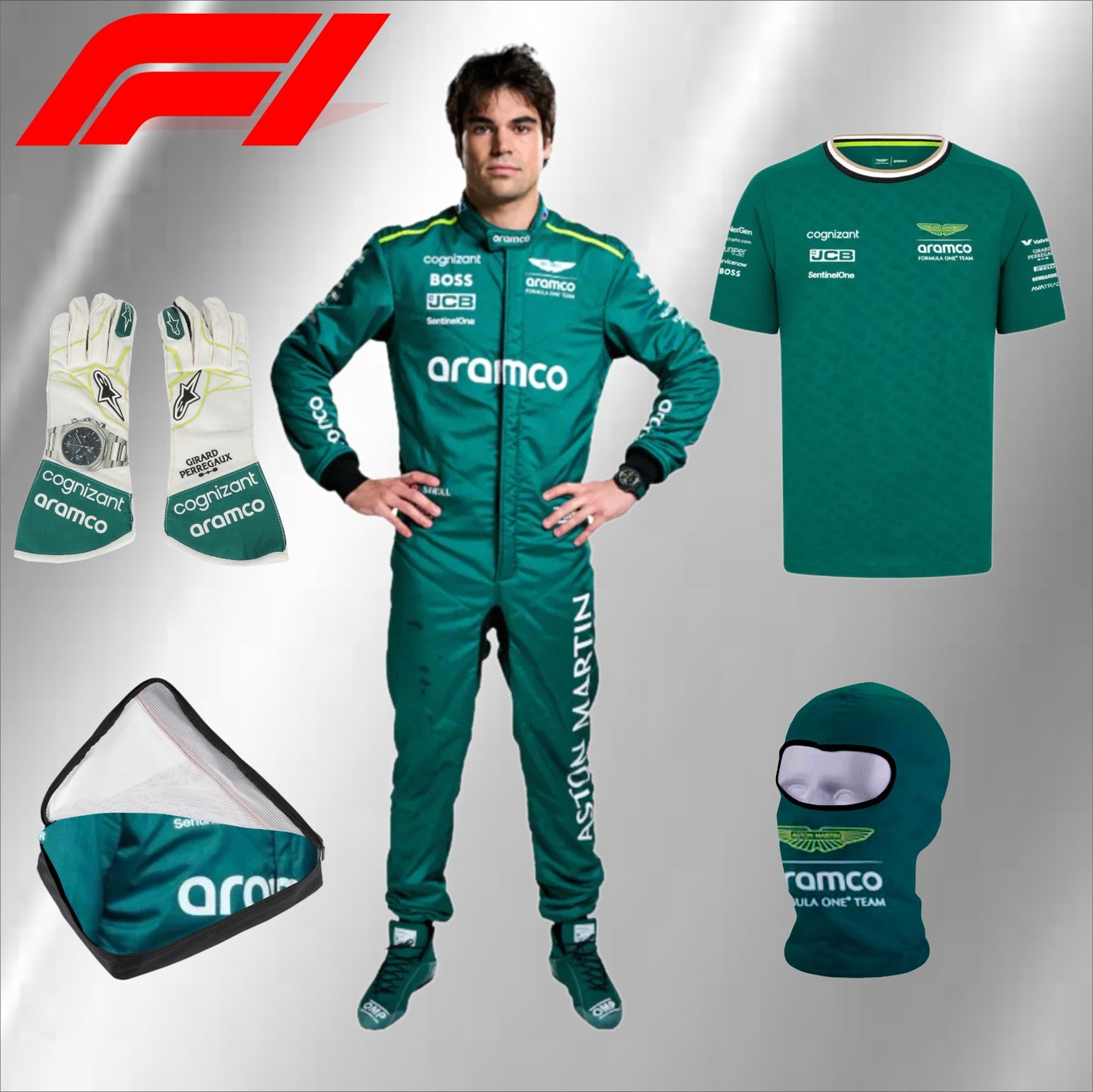2024 go karting suit ASTON MARTIN Lance Stroll race suit