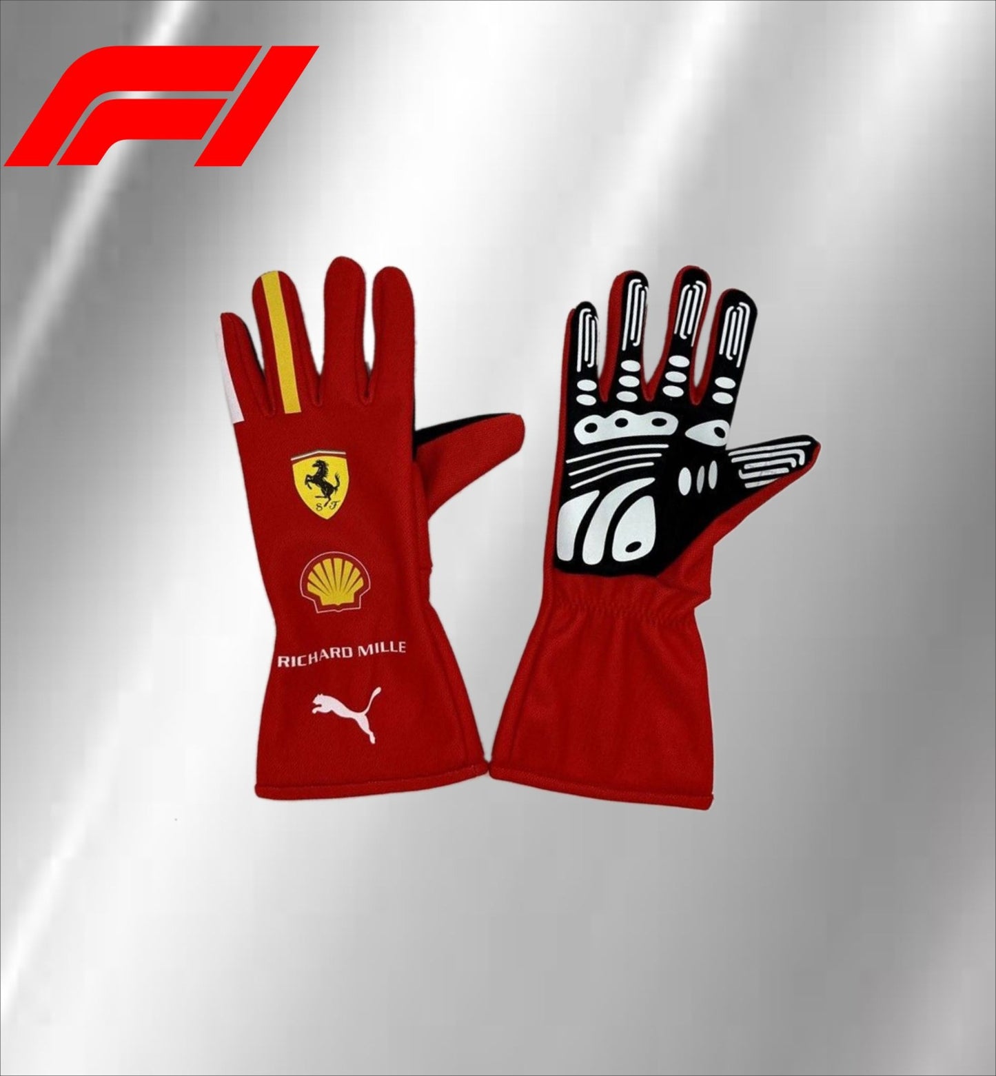 2024 Ferrari , go karting f1 gloves, free t-shirt and free neck gator