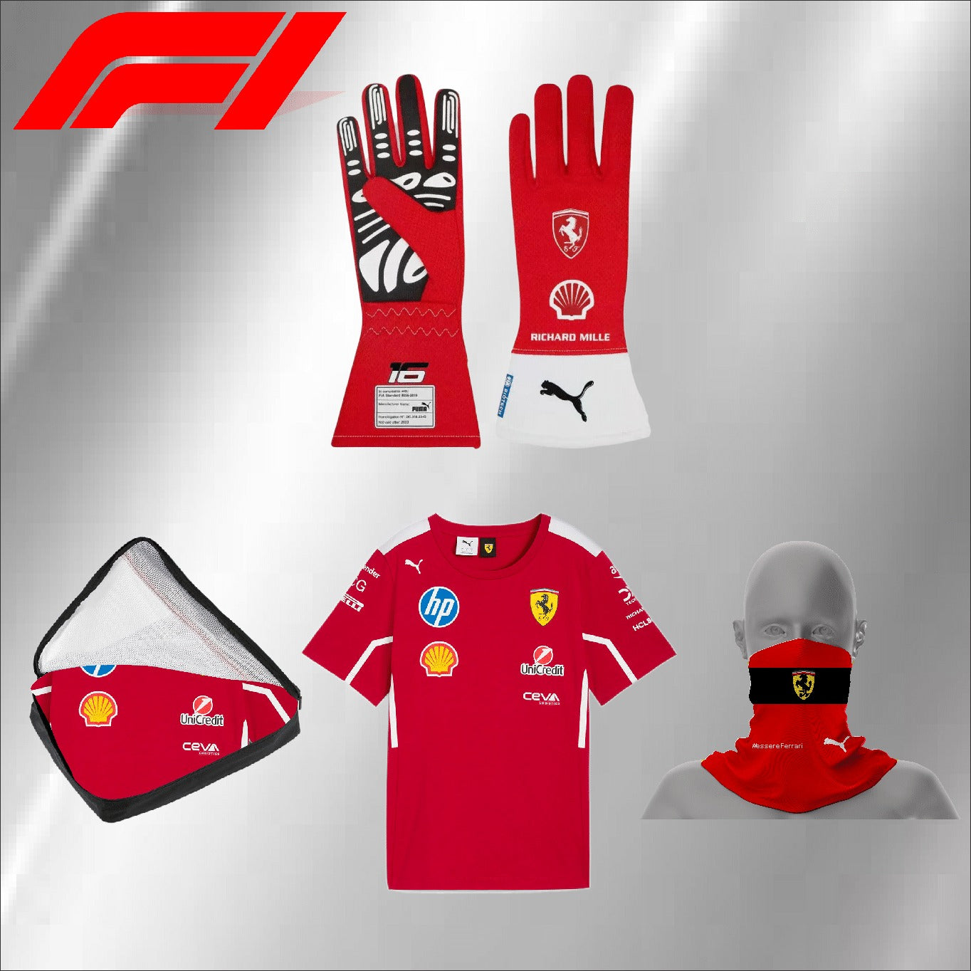 2025 go karting Ferrari F1 Lewis Hamilton race suit