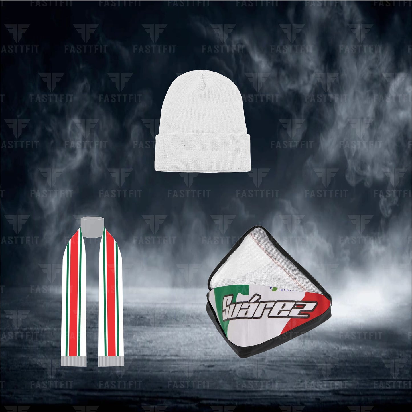 Men's JH Design White/Black Daniel Suarez Freeway Insurance Twill Driver Uniform Full-Snap Jacket. (FREE T-shirt, FREE Beanie Cap, FREE Scarf, FREE Bag)