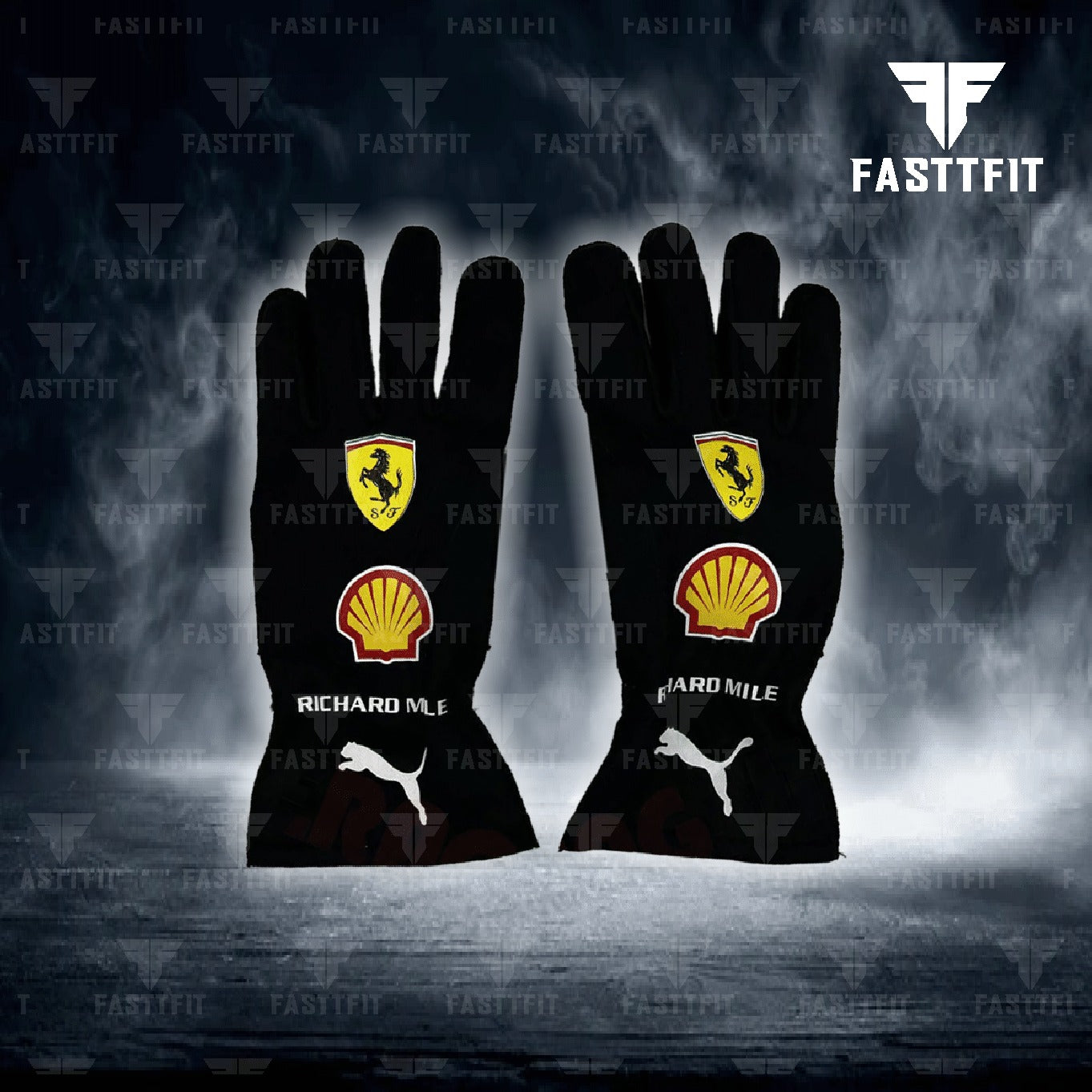 2024 Ferrari , go karting f1 gloves, free t-shirt and free neck gator