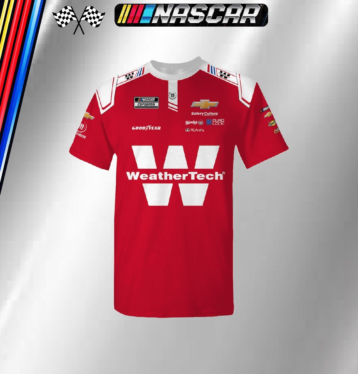 JH Design Red Shane van Gisbergen WeatherTech Full-Snap Racing Jacket (FREE T-shirt, FREE Bag)
