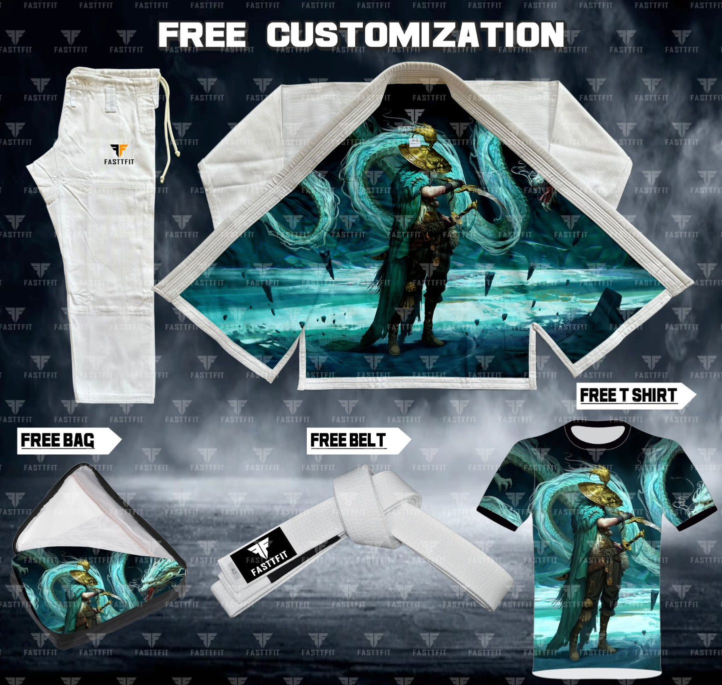 DRAGON WARRIOR SUBLIMATION JITSU GI (BJJ GI)