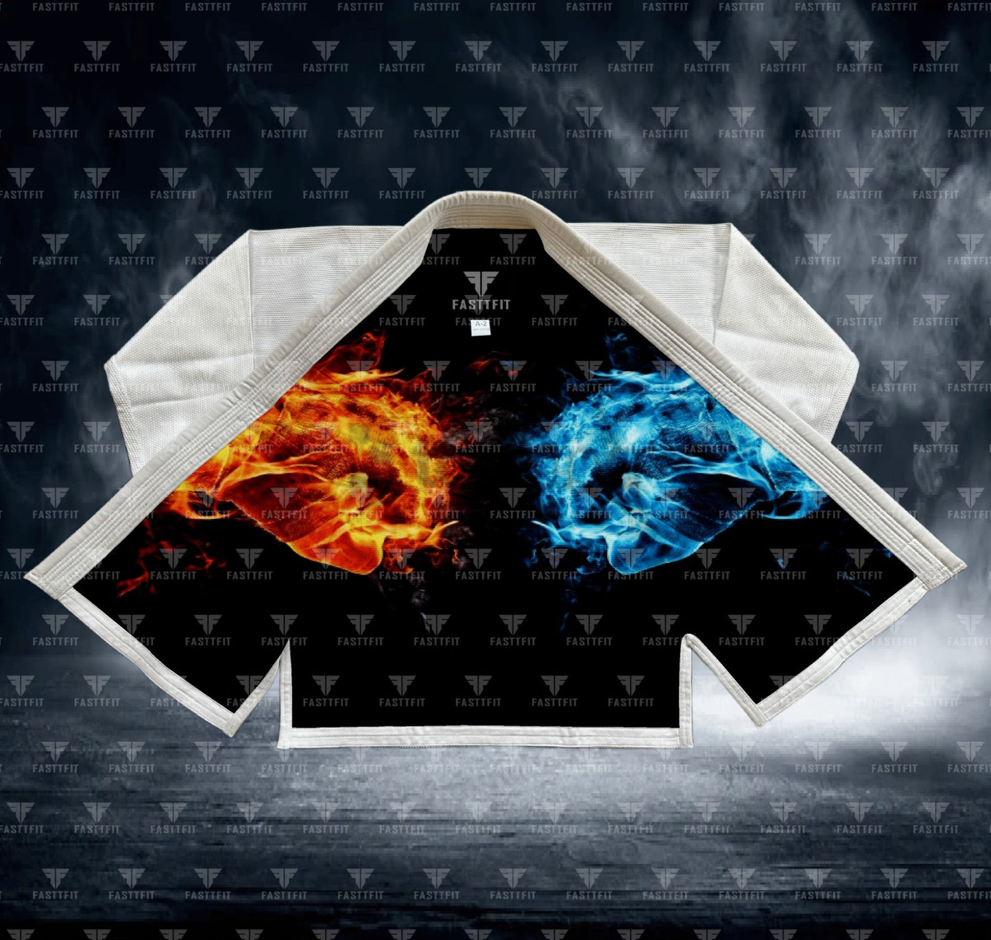 ICE & FIRE FIGHTING SUBLIMATION JIU JITSU GI (BJJ GI)