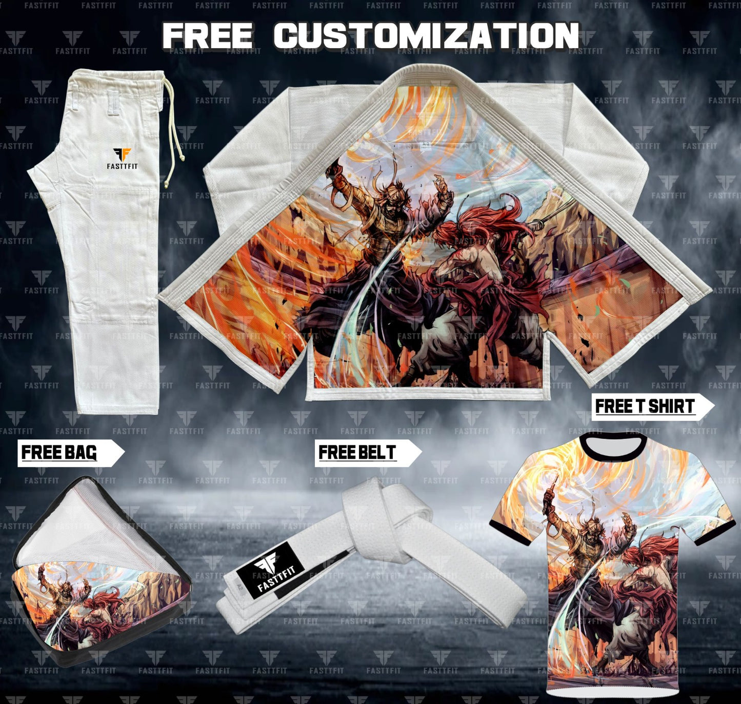 ANIME RUROUNI KENSHIN SUBLIMATION JIU JITSU GI (BJJ GI)