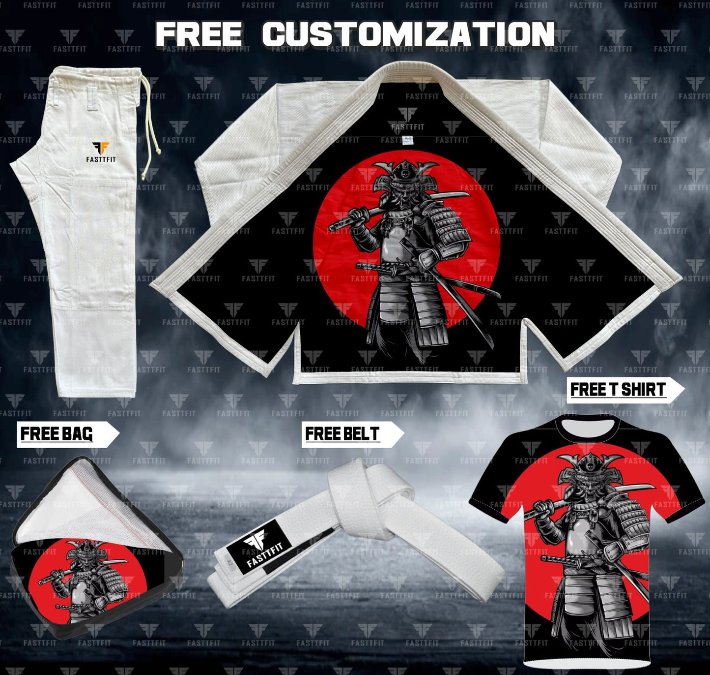 WAY OF THE WARRIOR SUBLIMATION JIU JITSU GI (BJJ GI)