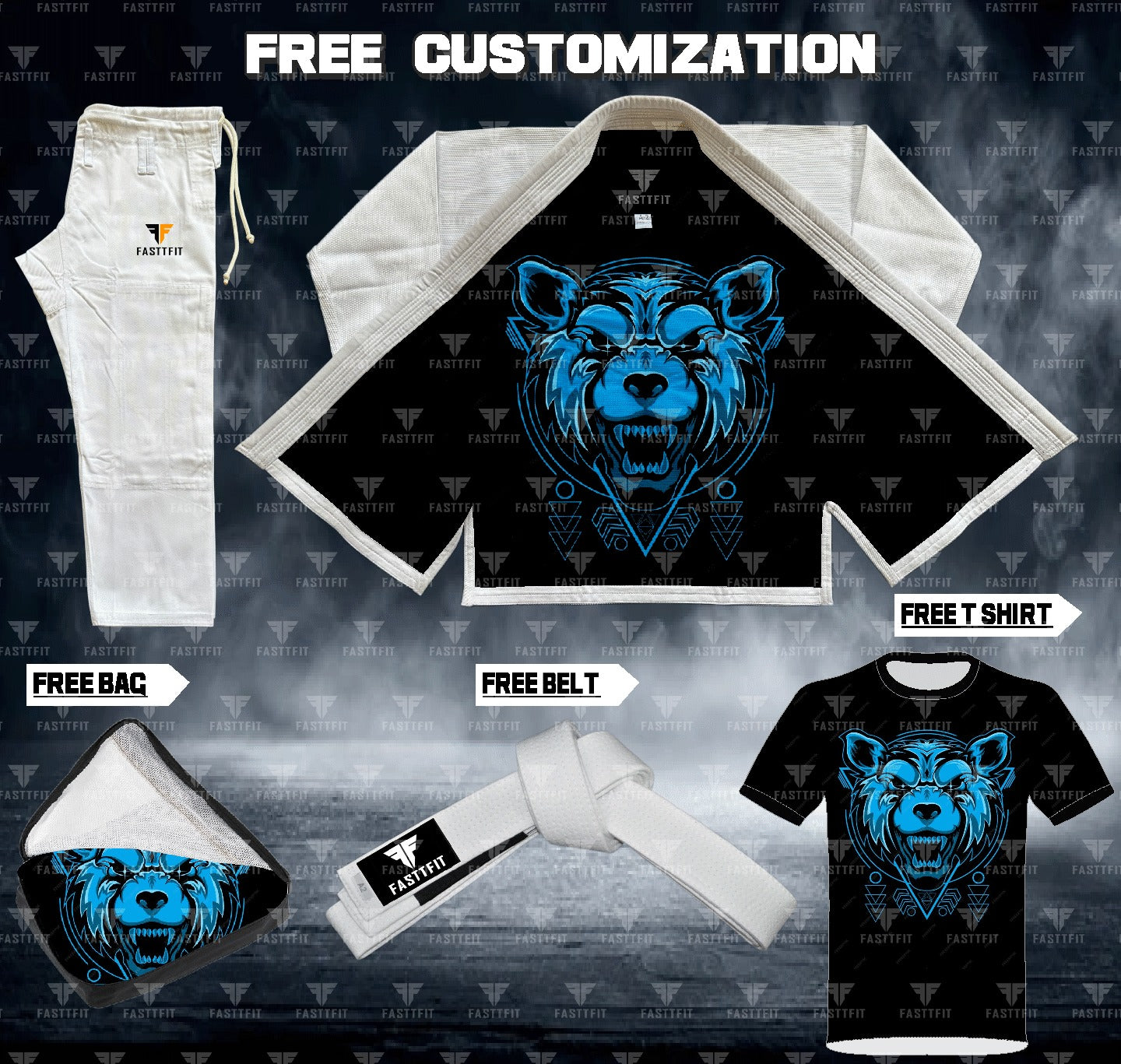 WOLF HEAD SUBLIMATION JIU JITSU GI (BJJ GI)