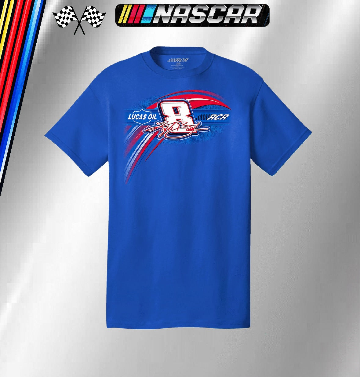 JH design Kyle Busch Lucas Oil Full-Snap Racing Jacket (FREE T-shirt, FREE Bag)