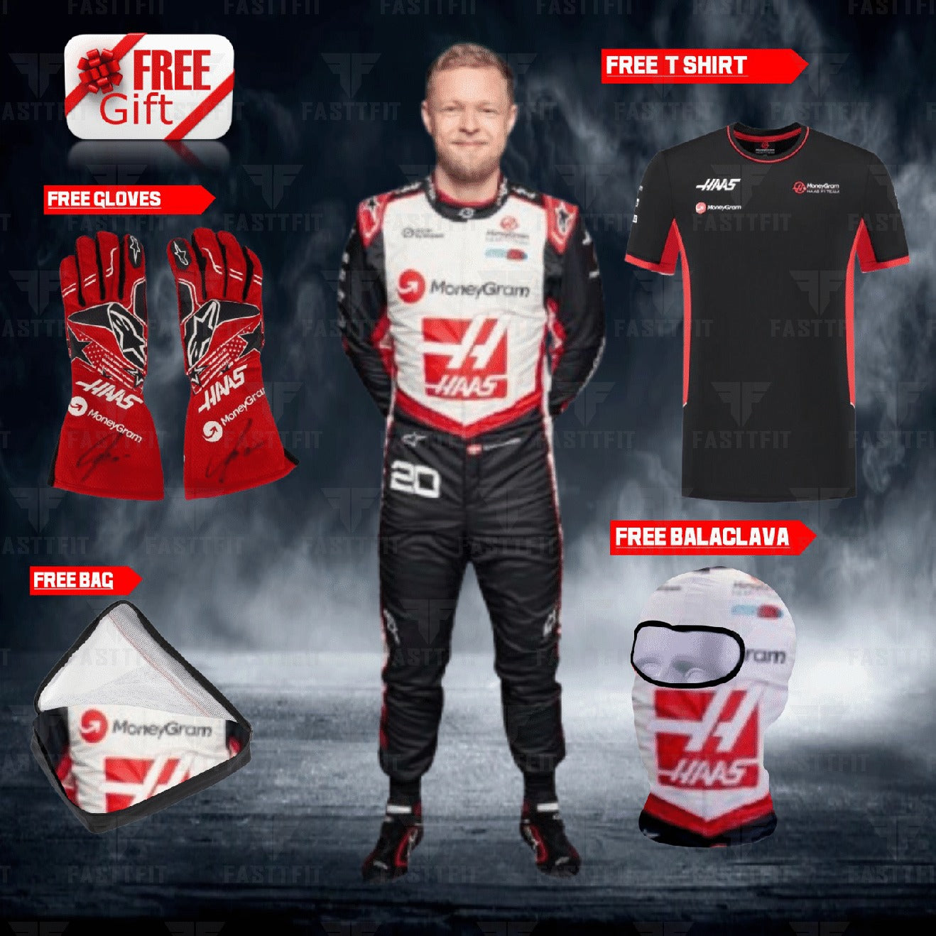 2024 go karting suit HAAS F1 TEAM Kevin Magnussen race suit