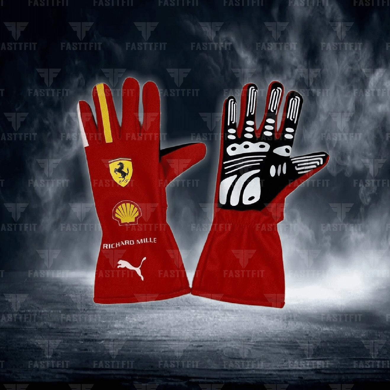 2024 Ferrari , go karting f1 gloves, free t-shirt and free neck gator