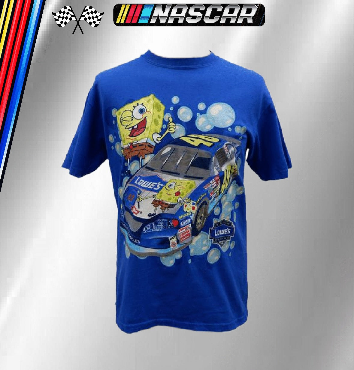 SpongeBob SquarePants Mrs. Puff's Boating School Racing Jacket Driver Uniform Full-Snap Jacket (FREE T-shirt, FREE Bag)