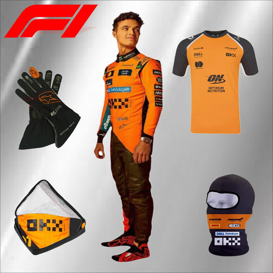 2025 McLaren, go karting suit Lando Norris McLaren f1 race suit