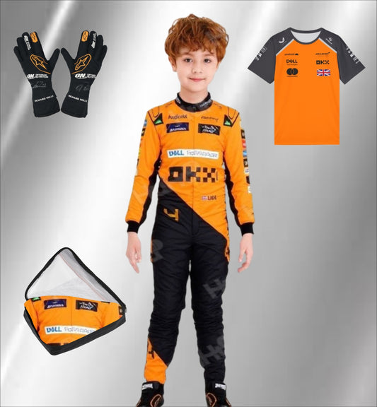 McLaren Influenced Racing Personalized costume for kids Birthday outfit/Halloween costume