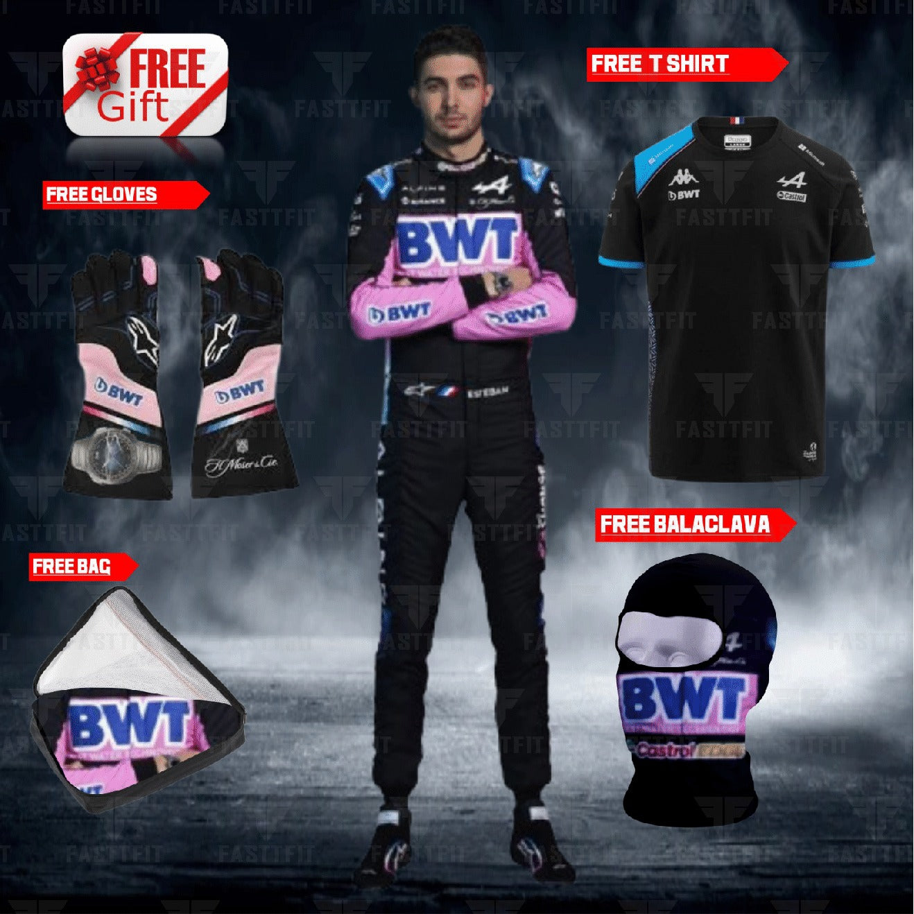 2024 go karting suit ALPINE F1 TEAM Esteban Ocon race suit