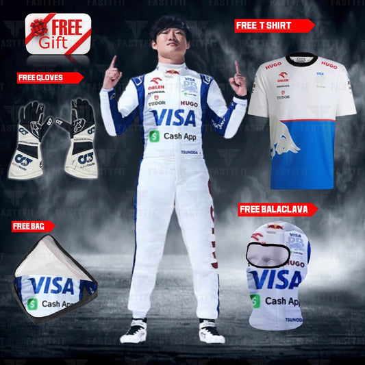 2024 go karting suit ALPHATAURI YUKI TSUNODA race suit