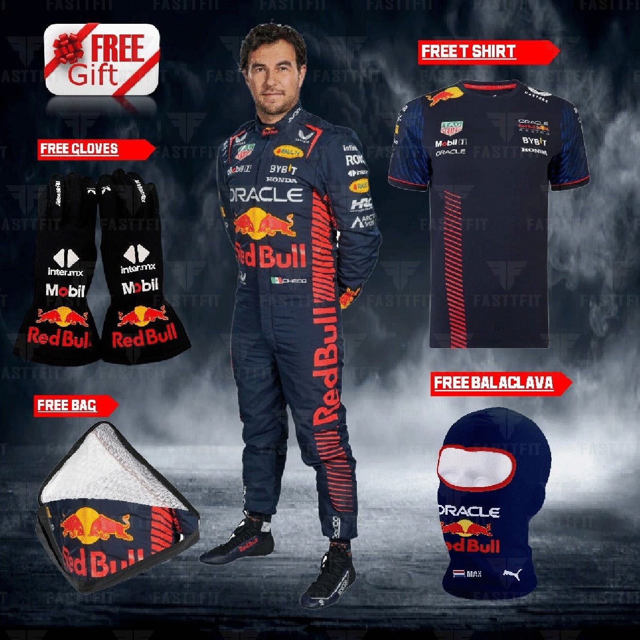 2024 go karting suit Red Bull race suit